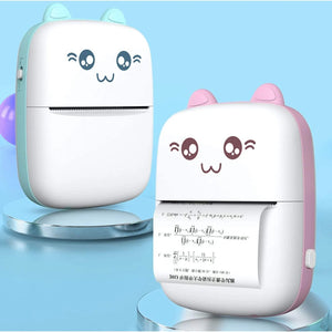 Mini Impresora Portátil Bluetooth Gato + Envió Gratis