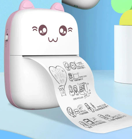 Mini Impresora Portátil Bluetooth Gato + Envió Gratis