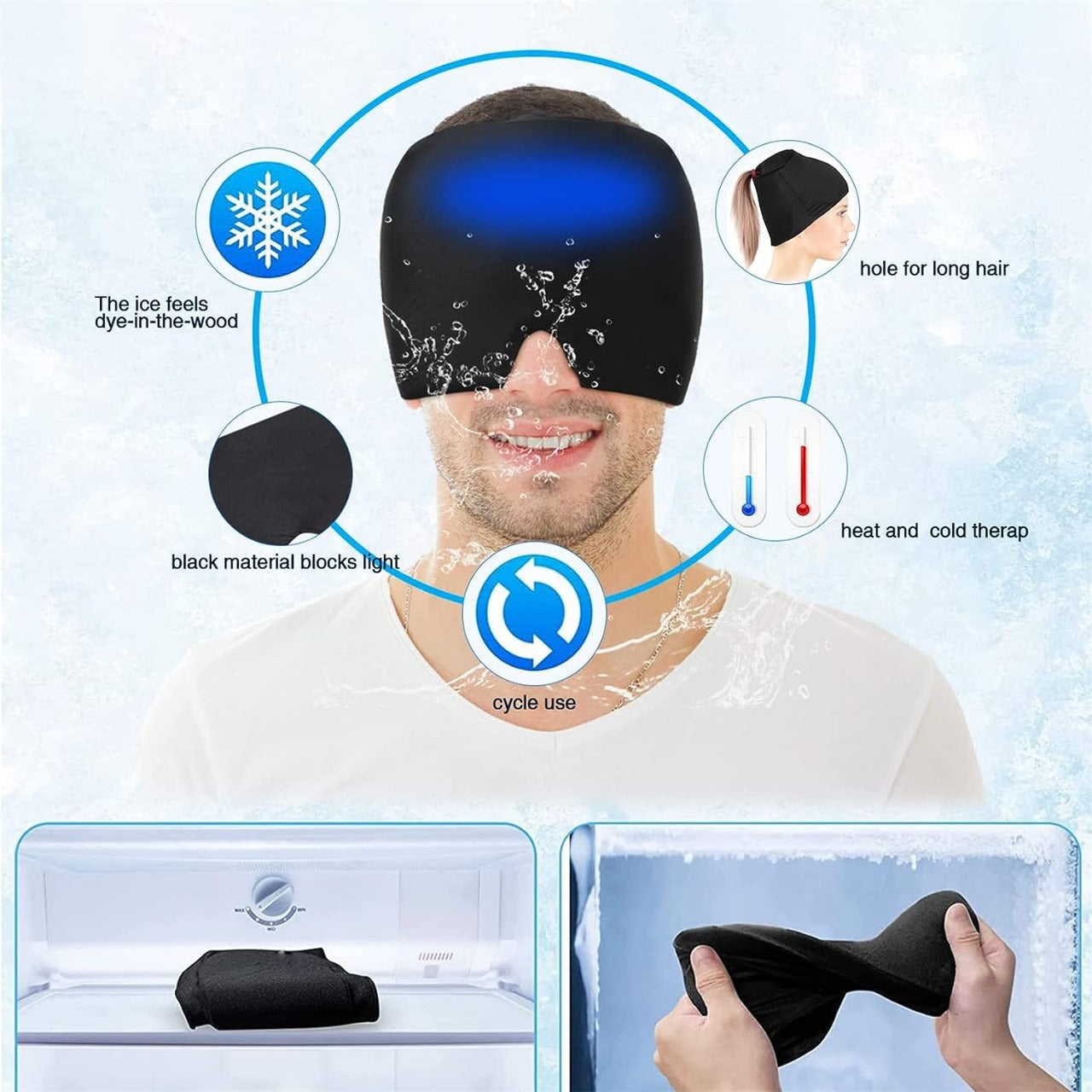 Gorro Gel Alivio Migraña Dolor cabeza - Herramientas